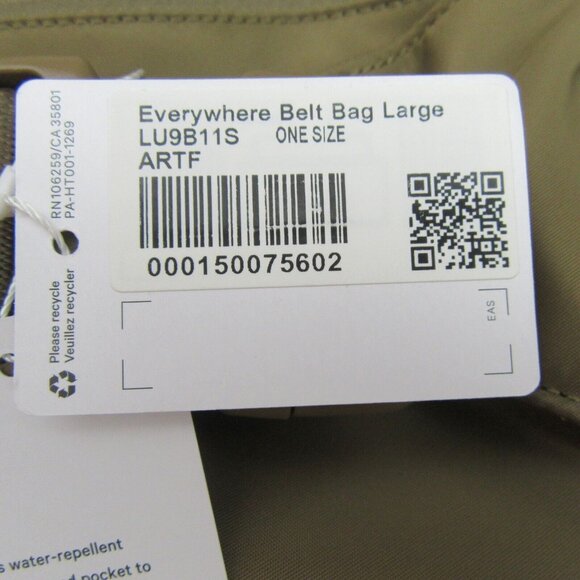 Lululemon Everywhere Belt Bag Large Artifact (2L) Travel Vacation NEW - Picture 13 of 15